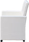 vidaXL - Eetkamerstoelen - 2 - st - kunstleer - wit