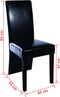 vidaXL - Eetkamerstoelen - 2 - st - kunstleer - zwart