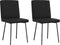 vidaXL - Eetkamerstoelen - 2 - st - kunstleer - zwart