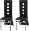 vidaXL - Eetkamerstoelen - 2 - st - kunstleer - zwart