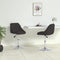 vidaXL - Eetkamerstoelen - 2 - st - kunstleer - zwart
