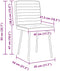 vidaXL - Eetkamerstoelen - 2 - st - kunstleer - zwart