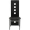 vidaXL - Eetkamerstoelen - 2 - st - kunstleer - zwart