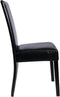 vidaXL - Eetkamerstoelen - 2 - st - kunstleer - zwart
