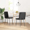vidaXL - Eetkamerstoelen - 2 - st - kunstleer - zwart