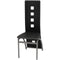 vidaXL - Eetkamerstoelen - 2 - st - kunstleer - zwart