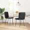 vidaXL - Eetkamerstoelen - 2 - st - kunstleer - zwart
