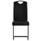 vidaXL - Eetkamerstoelen - 2 - st - kunstleer - zwart