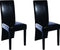 vidaXL - Eetkamerstoelen - 2 - st - kunstleer - zwart