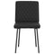 vidaXL - Eetkamerstoelen - 2 - st - kunstleer - zwart