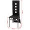 vidaXL - Eetkamerstoelen - 2 - st - kunstleer - zwart