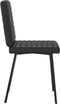 vidaXL - Eetkamerstoelen - 2 - st - kunstleer - zwart