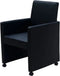 vidaXL - Eetkamerstoelen - 2 - st - kunstleer - zwart