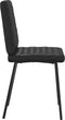 vidaXL - Eetkamerstoelen - 2 - st - kunstleer - zwart
