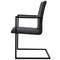 vidaXL - Eetkamerstoelen - 2 - st - kunstleer - zwart