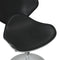 vidaXL - Eetkamerstoelen - 2 - st - kunstleer - zwart