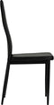 vidaXL - Eetkamerstoelen - 2 - st - kunstleer - zwart