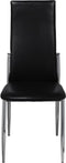 vidaXL - Eetkamerstoelen - 2 - st - kunstleer - zwart