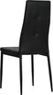 vidaXL - Eetkamerstoelen - 2 - st - kunstleer - zwart