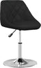 vidaXL - Eetkamerstoelen - 2 - st - kunstleer - zwart
