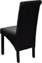 vidaXL - Eetkamerstoelen - 2 - st - kunstleer - zwart