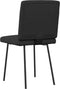 vidaXL - Eetkamerstoelen - 2 - st - kunstleer - zwart