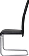 vidaXL - Eetkamerstoelen - 2 - st - kunstleer - zwart