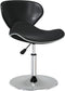 vidaXL - Eetkamerstoelen - 2 - st - kunstleer - zwart
