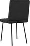 vidaXL - Eetkamerstoelen - 2 - st - kunstleer - zwart
