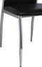 vidaXL - Eetkamerstoelen - 2 - st - kunstleer - zwart