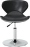 vidaXL - Eetkamerstoelen - 2 - st - kunstleer - zwart