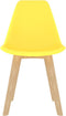 vidaXL - Eetkamerstoelen - 2 - st - kunststof - geel
