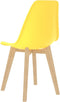 vidaXL - Eetkamerstoelen - 2 - st - kunststof - geel