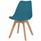 vidaXL - Eetkamerstoelen - 2 - st - kunststof - turquoise