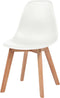 vidaXL - Eetkamerstoelen - 2 - st - kunststof - wit