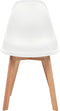 vidaXL - Eetkamerstoelen - 2 - st - kunststof - wit