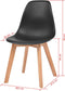 vidaXL - Eetkamerstoelen - 2 - st - kunststof - zwart