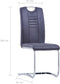 vidaXL - Eetkamerstoelen - 2 - st - kunstsuède - grijs