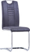 vidaXL - Eetkamerstoelen - 2 - st - kunstsuède - grijs