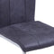 vidaXL - Eetkamerstoelen - 2 - st - kunstsuède - grijs