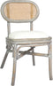 vidaXL - Eetkamerstoelen - 2 - st - linnen - grijs