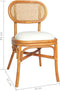 vidaXL - Eetkamerstoelen - 2 - st - linnen - lichtbruin