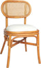 vidaXL - Eetkamerstoelen - 2 - st - linnen - lichtbruin