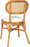 vidaXL - Eetkamerstoelen - 2 - st - linnen - lichtbruin