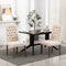 vidaXL - Eetkamerstoelen - 2 - st - linnen-look - stof - beige