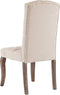 vidaXL - Eetkamerstoelen - 2 - st - linnen-look - stof - beige