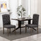 vidaXL - Eetkamerstoelen - 2 - st - linnen-look - stof - grijs