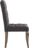 vidaXL - Eetkamerstoelen - 2 - st - linnen-look - stof - grijs
