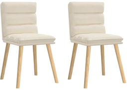 vidaXL - Eetkamerstoelen - 2 - st - linnen