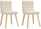 vidaXL - Eetkamerstoelen - 2 - st - linnen